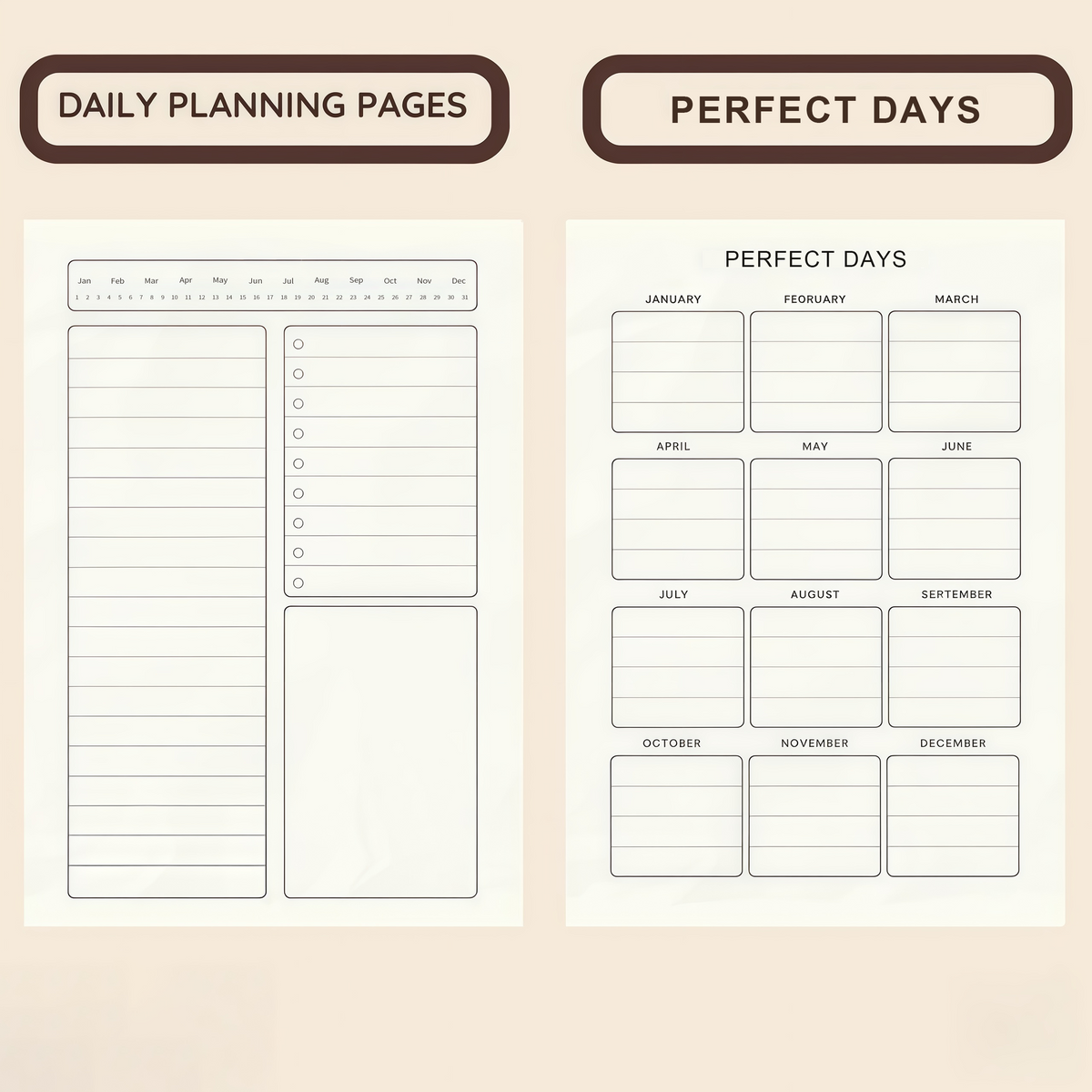 2026 Daily Planner with Hourly Schedule-All-in-One Yearly Monthly & Weekly organizer✨