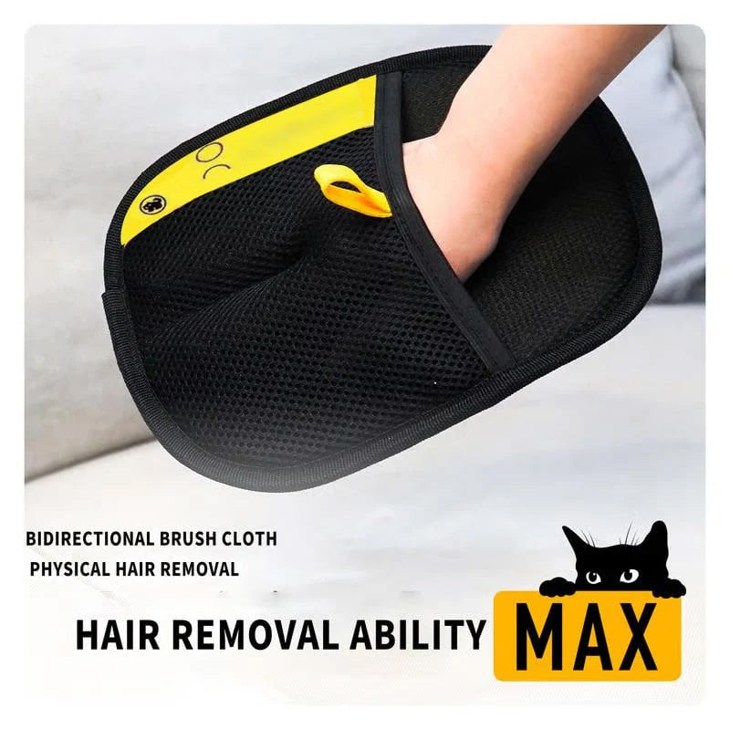 🔥BUY 1 GET 1 Free🔥🐾🧤 Pet Hair Remover Electrostatic Gloves – Double-Sided Efficient, Soft Silicone & Washable Reusable (Versatile Home+Car)!