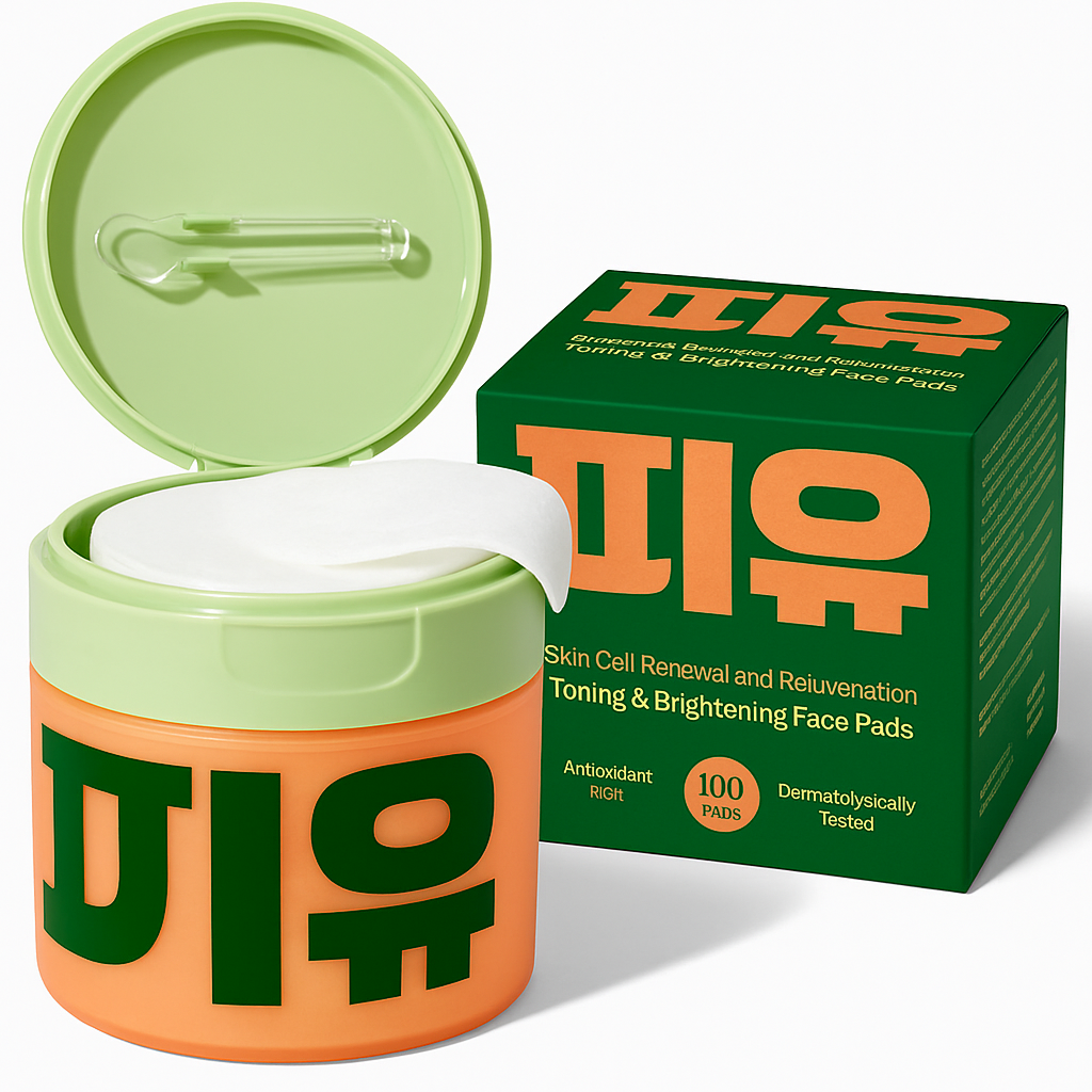 Korean Toner Pads for Wrinkle Reduction, Dark Spot Treatment & Radiant Glow (100 Pads)