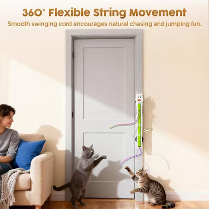 🐱✨Auto Motion Flying Rope Cat Toy — From Lazy to Crazy